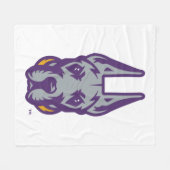 Couverture Polaire Université d'Albany Chef de la mascotte Great Dane (Devant (Horizontal))