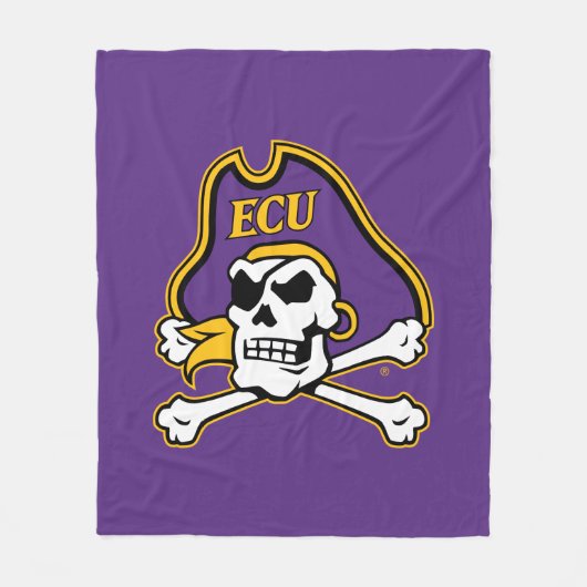 Couverture Polaire Université de Caroline de l'Est | Pirates écus (Devant)