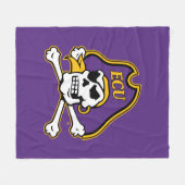 Couverture Polaire Université de Caroline de l'Est | Pirates écus (Devant (Horizontal))