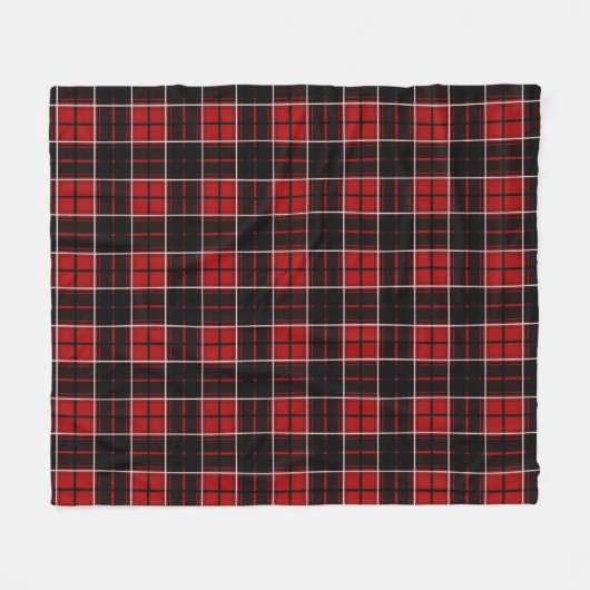 Couverture Polaire Université de Géorgie Tartan (Devant (Horizontal))