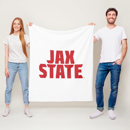 Couverture Polaire Université d'État de Jacksonville JAX STATE Rouge (En situation)