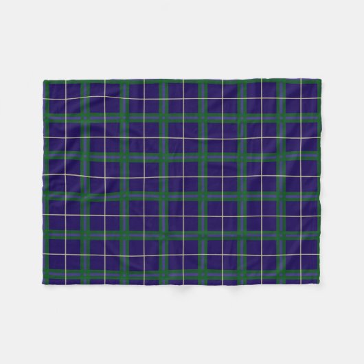 Couverture Polaire Université d'Oxford Tartan (Devant (Horizontal))