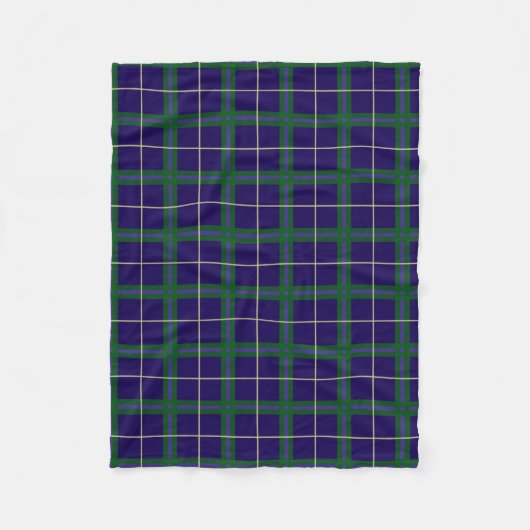 Couverture Polaire Université d'Oxford Tartan (Devant)