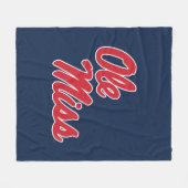 Couverture Polaire Université du Mississippi | Ole Miss Script (Devant (Horizontal))