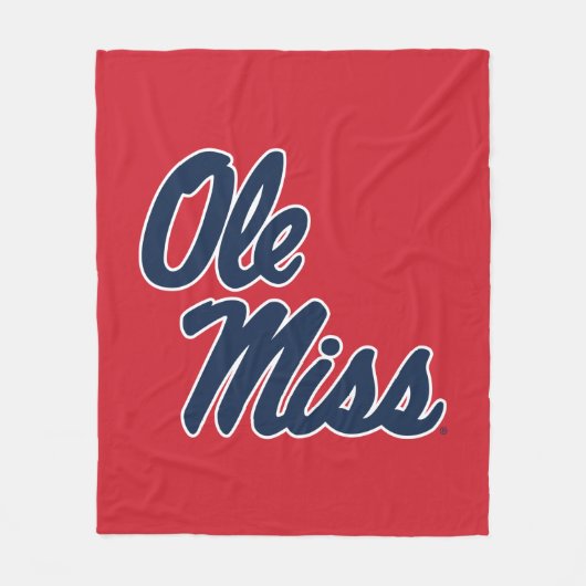 Couverture Polaire Université du Mississippi | Ole Miss Script (Devant)