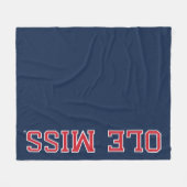 Couverture Polaire Université du Mississippi | Ole Miss Wordmark (Devant (Horizontal))