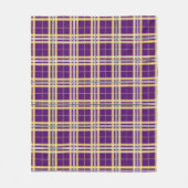 Couverture Polaire Université Western Illinois Tartan (Devant)