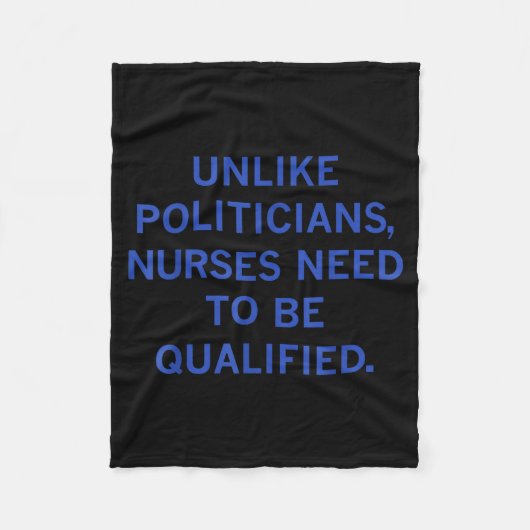Couverture Polaire Unlike Liticians Nurses Funny Need To Be Qualified (Devant)