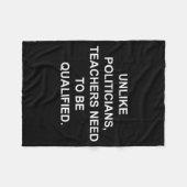 Couverture Polaire Unlike Liticians Teachers Need To Be Qualified  (Devant (Horizontal))