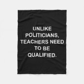 Couverture Polaire Unlike Liticians Teachers Need To Be Qualified (Devant)