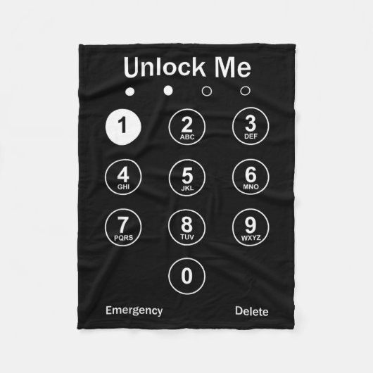 Couverture Polaire Unlock Me Phone Pcode Funny Gaming Christmas Gift (Devant)
