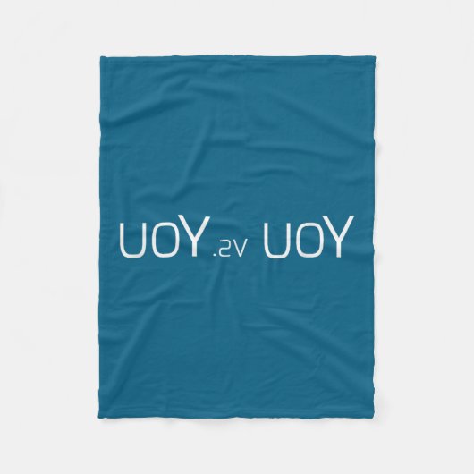 Couverture Polaire Uoy Sv Uoy Motivational Quote  (Devant)