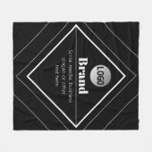 Couverture Polaire Upload Your Logo & Customizable Text Design (Devant (Horizontal))