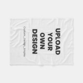 Couverture Polaire Upload Your Own Design Here | Custom Template (Devant (Horizontal))