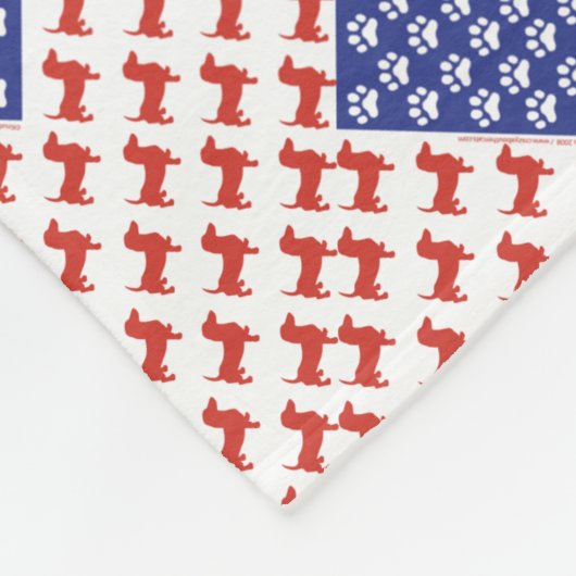Couverture Polaire USA Dachshund (Coin)