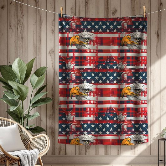 Couverture Polaire USA Eagle Throw Celebrate Freedom in Cozy Style