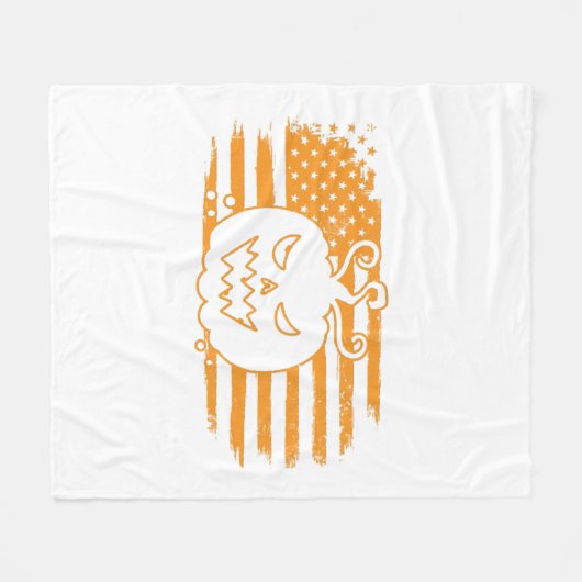 Couverture Polaire USA Flag (Devant (Horizontal))