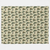 Couverture Polaire USA Forest Bears Elk Rabbits Nature Pattern (Devant (Horizontal))