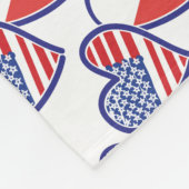 COUVERTURE POLAIRE USA-POLISH-FLAG-HEARTS (Coin)