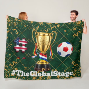 Couverture Polaire USA Soccer 2026 Jeux mondiaux Luxueux Blanket Vi