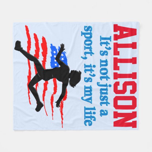 COUVERTURE POLAIRE USA TRACK AND FIELD PERSONNALISÉ FLEECE BLANKET (Devant (Horizontal))