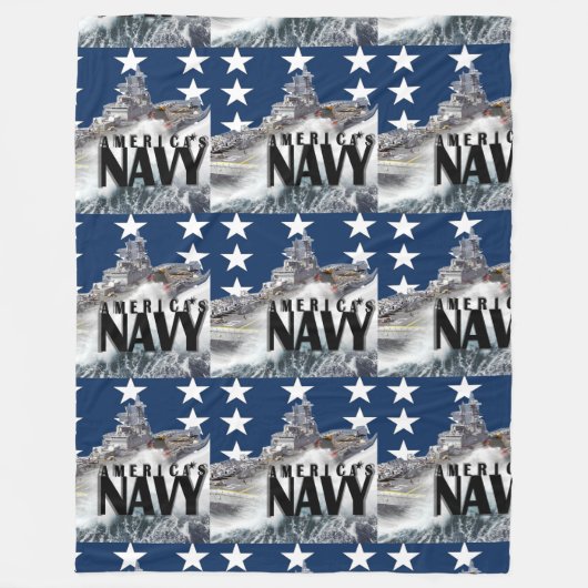 COUVERTURE POLAIRE USNAVYFANMERCH, (Devant)
