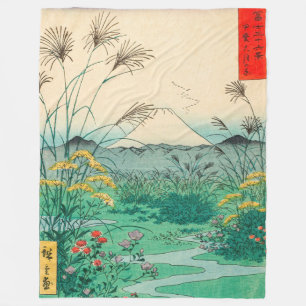 Couverture Polaire Utagawa Hiroshige - Plaine d'Otsuki dans la provin