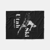 Couverture Polaire Utah Skiing Park City Long Sleeve Ski Tee (Devant (Horizontal))