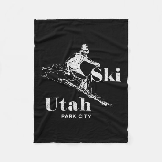 Couverture Polaire Utah Skiing Park City Long Sleeve Ski Tee (Devant)