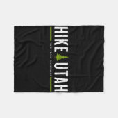 Couverture Polaire Utah Twin Peaks Wilderness Hike Tree Retro Graphis (Devant (Horizontal))