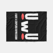 Couverture Polaire Uwu I Have Crippling Depression Mental Health Awar (Devant (Horizontal))