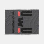 Couverture Polaire Uwu I Have Crippling Depression Mental Health Awar (Devant (Horizontal))