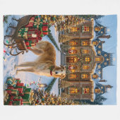 Couverture Polaire Vacances Borzoï (Devant (Horizontal))