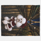 Couverture Polaire Vacances Caniche (Devant (Horizontal))