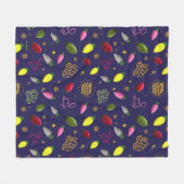 Couverture Polaire Vacances de Noël | Motif de vacances (Devant (Horizontal))