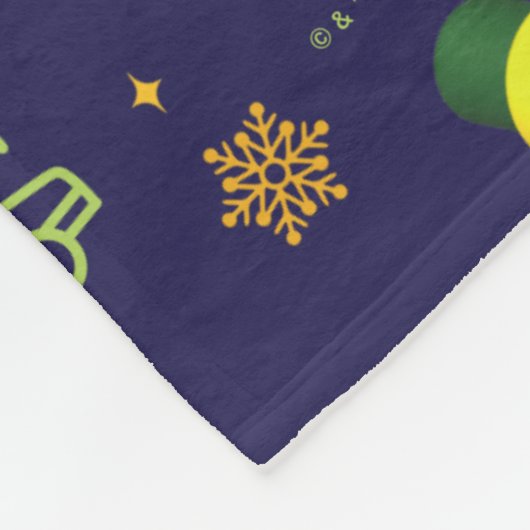 Couverture Polaire Vacances de Noël | Motif de vacances (Coin)