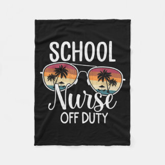 Couverture Polaire Vacances d'été École Fin d'année Infirmière scolai