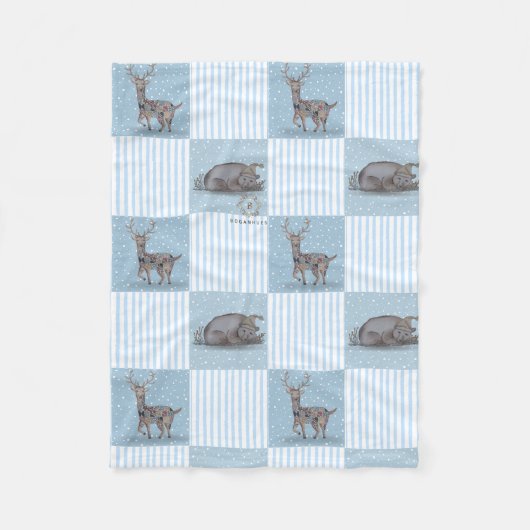 Couverture Polaire Vacances d'hiver Thème Baby Blanket (Devant)