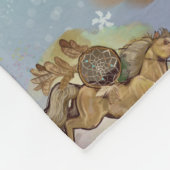 Couverture Polaire Vacances Dreamcatcher Chevaux Occidentaux Modérés (Coin)