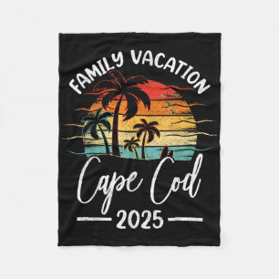 Couverture Polaire Vacances en famille 2025 Vintage Machusetts Cape C