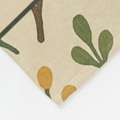 Couverture Polaire Vacances Red Green Pine and Berry Watercolor (Coin)