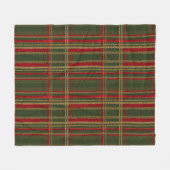 Couverture Polaire Vacances Rouge, Vert & Or Parties scintillant Tart (Devant (Horizontal))