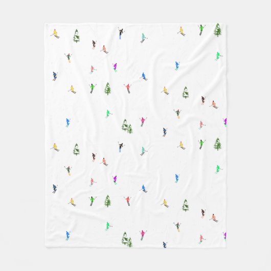 Couverture Polaire Vacances Skieurs Alpins Illustration (Devant)