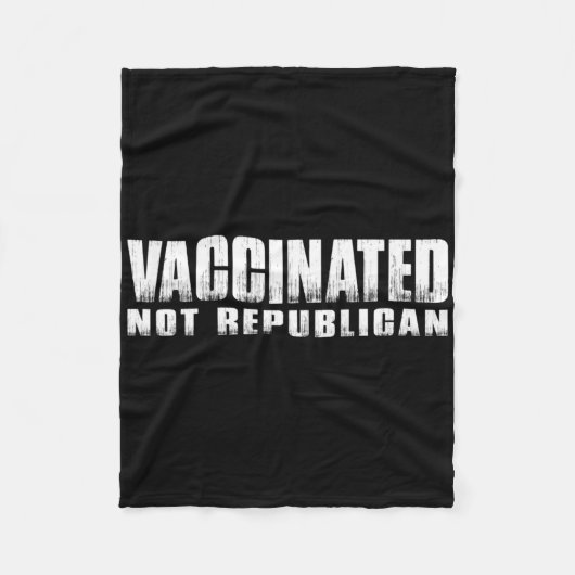 Couverture Polaire Vacciné Pas Républicain (Devant)
