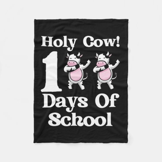 Couverture Polaire Vache 100 Jours De L'École 100E Jour Dabbing Smart (Devant)