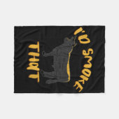 Couverture Polaire Vache Barbecue Grilling Drôle Amateurs de viande S (Devant (Horizontal))