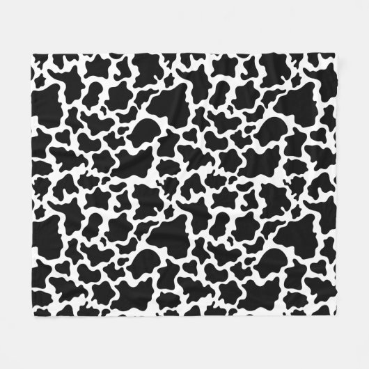 Couverture Polaire Vache blanche et noire (Devant (Horizontal))