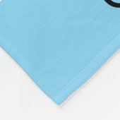 Couverture Polaire Vache bleu Polka point Personnalisé Garçon (Coin)