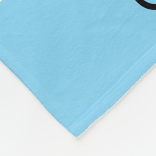 Couverture Polaire Vache bleu Polka point Personnalisé Garçon (Coin)