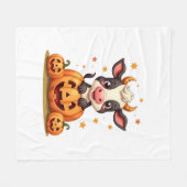 Couverture Polaire Vache citrouille Patch (Devant (Horizontal))